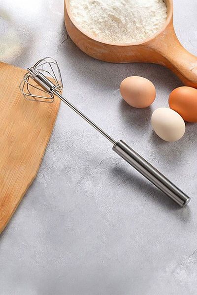 Chavin Steel Manual Mixer Self Rotating Egg Beater Cin873