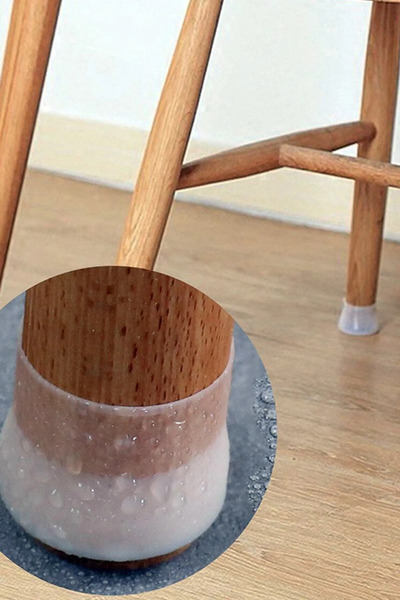 Mode Cool 12 Adet Silikon Masa Sandalye Koruyucu Pabuç, Masa Sandalye Kaydırmaz Silikon Ayak