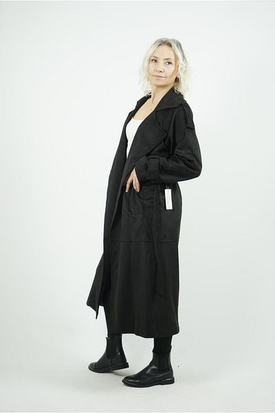 Hotfashion Suede Trench Coat