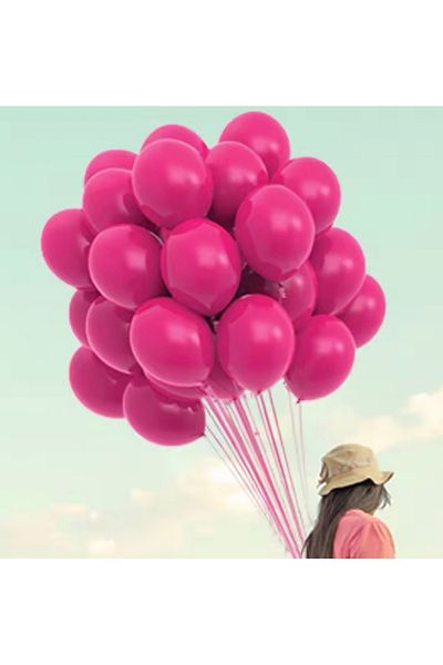 Deniz Party Store Pastel Fuchsia Latex Balloon 12 Inch 10 Pieces