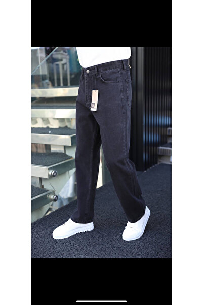 More Yıkamalı Siyah Baggy Jeans