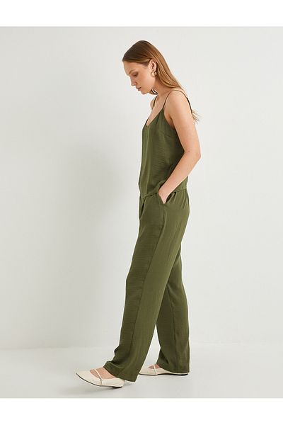 Koton Carrot Trousers Textured Normal Waist Normal Leg