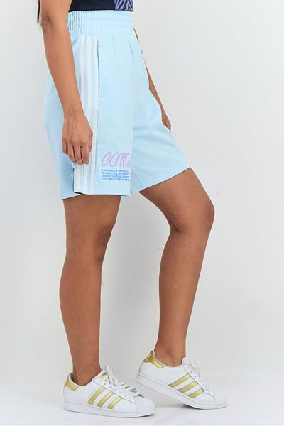 adidas Women Sportswear Fit Outdoor Shorts, Sky Blue