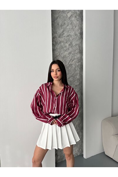 Ekim Store Fusta mini scurtă cu centură de sezon nou