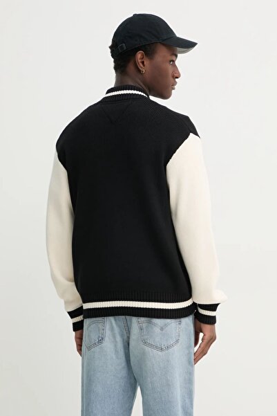 Tommy Hilfiger Erkek Tjm Varsity Baseball Hırka - Siyah