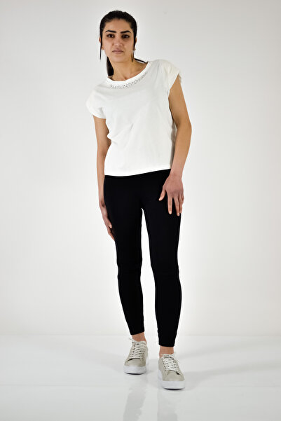 Nisan Collar Detailed Padded T-Shirt