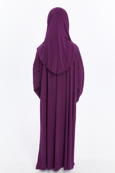 Altobeh Organic One-Piece Practical Girl's Prayer Dress - Purple