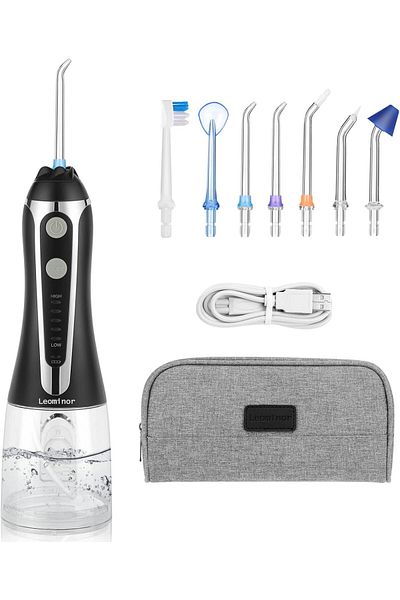 AWH Cordless Water Flosser, Upgraded Electric Oral Irrigator, IPX7 Waterproof, 7 Jet Tips,Travel Bag