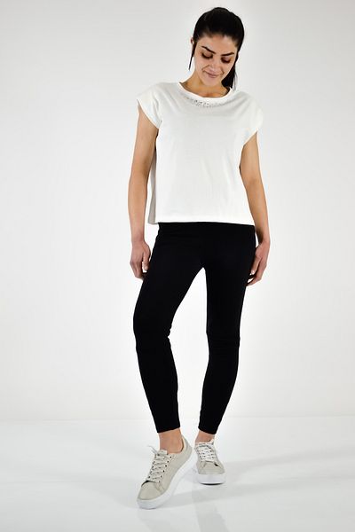 Nisan Collar Detailed Padded T-Shirt