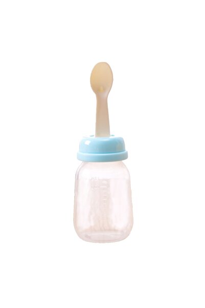 LUQU BABY Luqu Food Feeder With Spoon 120ml-Blue
