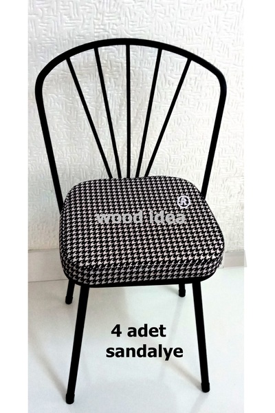 wood idea 1.sınıf Yemek Odası Salon Cafe Mutfak Sandalyesi 4 adet
