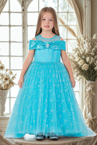 Kids زي أميرة مملكة الثلج للأطفال من بامينا