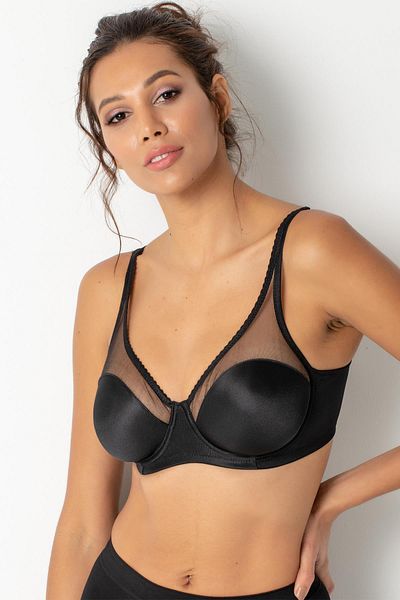 ZENCHES Underwire Tulle Λεπτομερές Minimizer Gathering σουτιέν