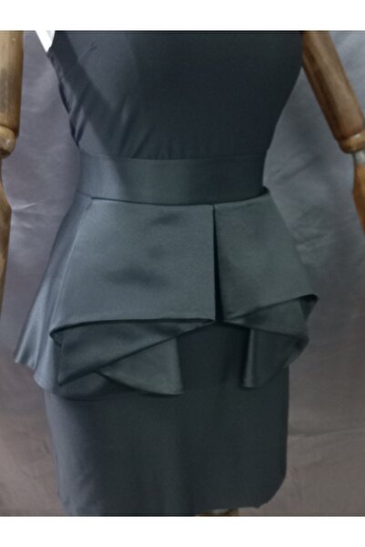 es moda shop Μαύρη ζώνη κορσέ με λεπτομέρεια με μάτια πουλιού Geeta