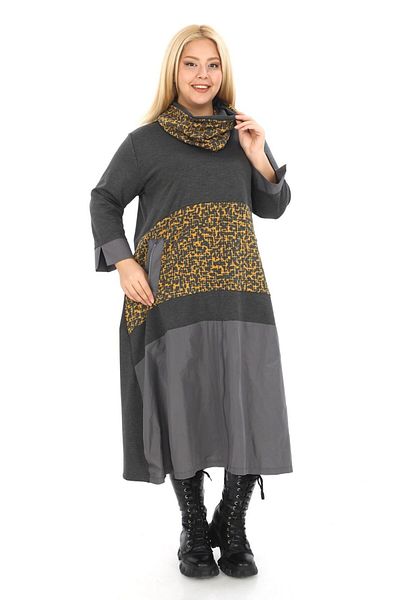 lovedrobe Women's Plus Size Dress 24545-Grey - 52