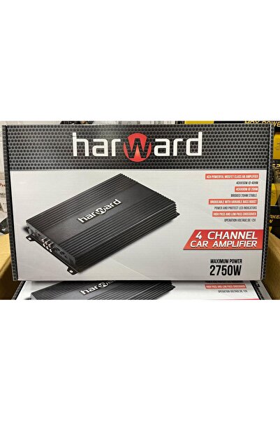 harward HR-2950.4 4 KANAL AMFİ 2750 WATT 4 OHM 4X50 WATT RMS POWER