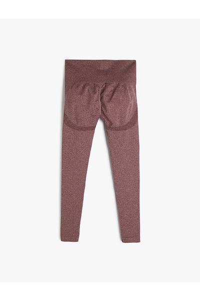 Koton Jambiere sport cu talie înaltă din țesătură tricotată cu textura slim fit