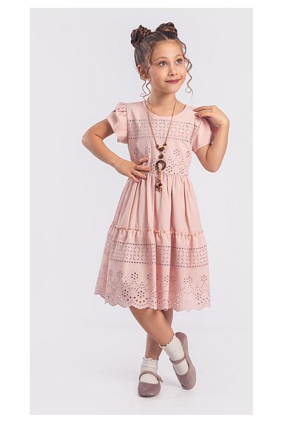 Tivido Rochie Brode pentru fete cu detaliu de broderie