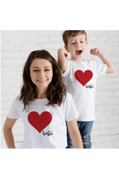 Pink Sky T-shirt Mother and Daughter (ADDY TO 2 BASKETS TO MAKE SINGLE PRODUCT COMBIN)