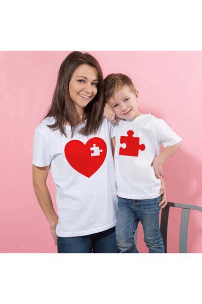 Pink Sky T-shirt Mother and Daughter (ADDY TO 2 BASKETS TO MAKE SINGLE PRODUCT COMBIN)