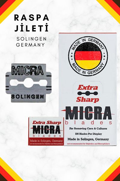 AGNESS Micra Solingen Professional Replacement Rasp Razor 10Pcs Asu-31