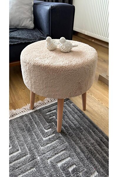 Fahrettin Küçük ROMA Wellsoft Çok Amaçlı Dekoratif Puf Kedi Yatağı Makyaj Mas...