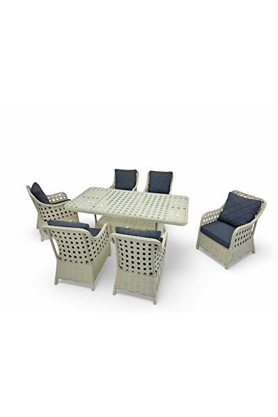 Store ARTEMİS RATTAN YEMEK TAKIMI 6 SANDALYELİ