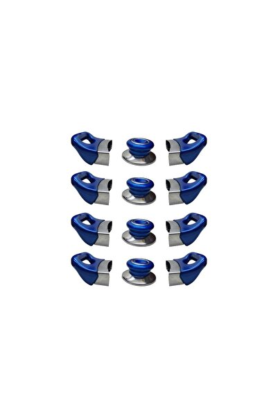 Nalburkent Tencere Tava Sahan Yan Kulp Ve Kapak Kulpu Mavi 4 Set