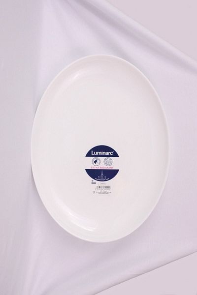 Luminarc Diwali White Boat Plate