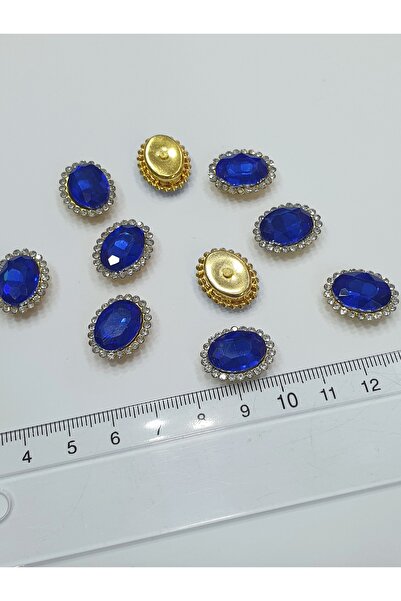 CRYSTALSHOP Saks Blue Stone Edge Oval 15*20mm - 50 BUC