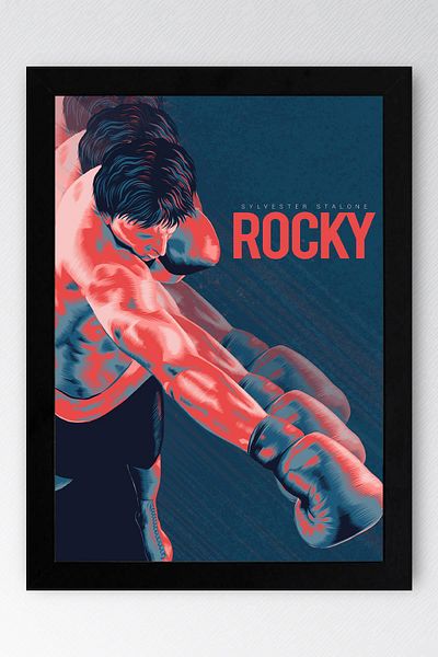 Saturn Pictură înrămată Rocky - Pictură poster Rocky Fim