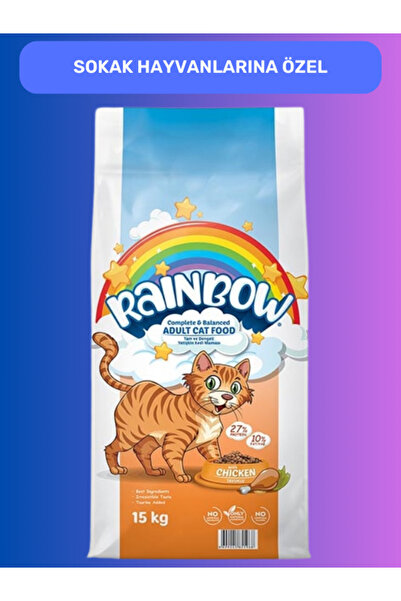 Rainbow RAİNBOW ADULT CAT FOOD YETİŞKİN KEDİ MAMASI 15 KG TAVUKLU