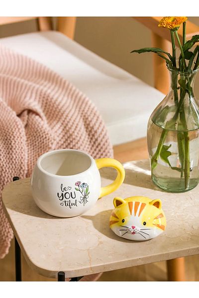 LC Waikiki Lcw Home Porcelain Mug with Cat Figure - Mixed t t