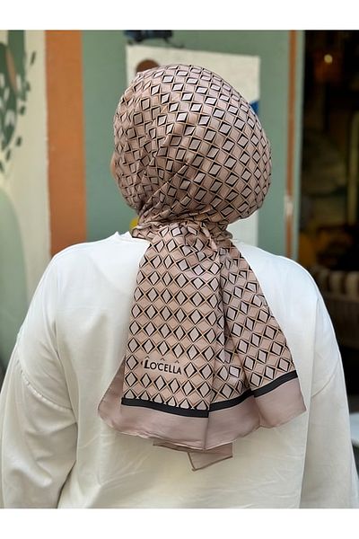 locella Koza Cotton Geometric Pattern Shawl