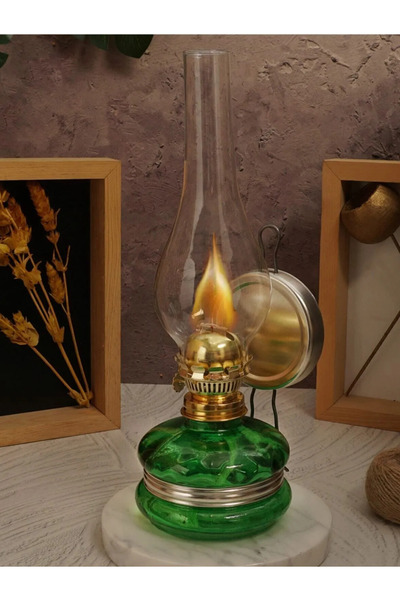 Klasik Nostaljik Gaz Lambası Vintage 33x14cm Dekoratif ve Aydınlatma Amaçlı