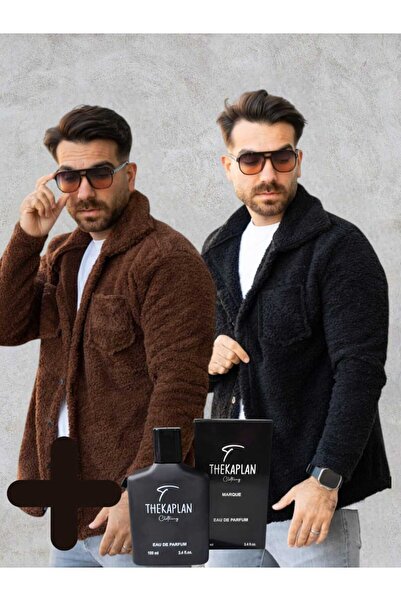 OTAKU Pack of 2 Unisex Plush Fleece Cardigan and 100 ml Perfume