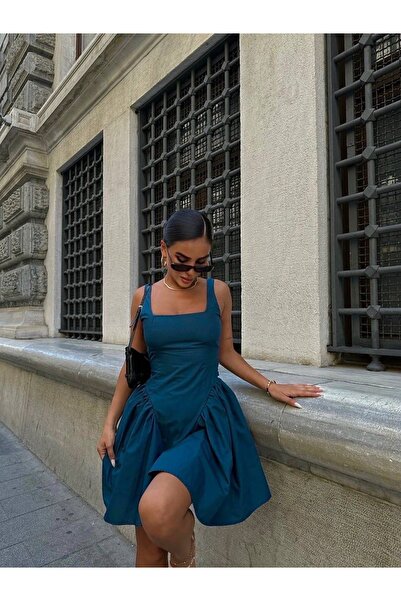 Ekim Store Φιόγκος Λεπτομέρεια Ποπλίνα Φούστα Μπαλόνι