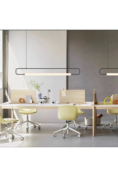 Vonalight Modern Led, 35W Diameter.4Cm Tube Plexiglass, Glass, Dining, Home, Office, Desk, Pendant Lamp, Chandelier, 3000K 120cm