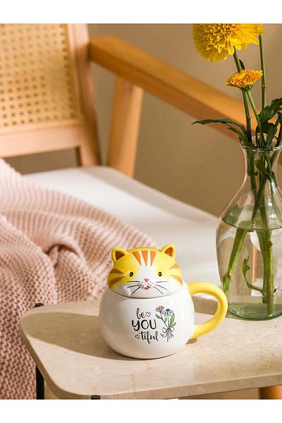 LC Waikiki Lcw Home Porcelain Mug with Cat Figure - Mixed t t