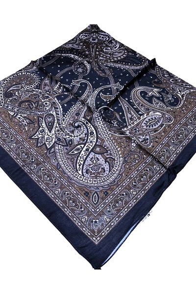Bytoktay 120X120 CM ETRO MODEL Eșarfă moale cusut manual DESIGN SPECIAL DIMENSIUNE MARE TESTERE