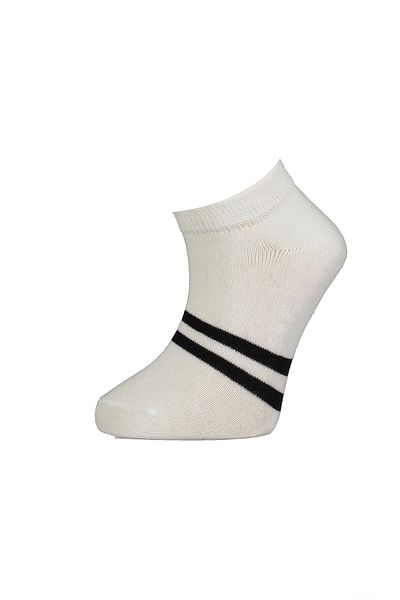 Bibaby Biorganic Çizgili 2'li Yaş Patik Çorap 68429 Ekru