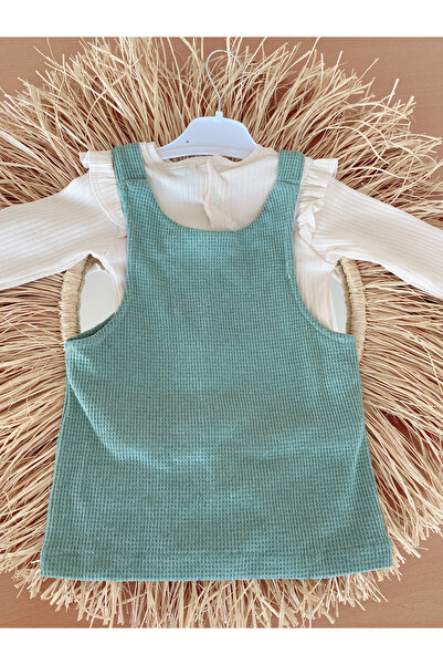 EBRU ÖZÖRGÜCÜ Girl's Buttoned Salopette Dress