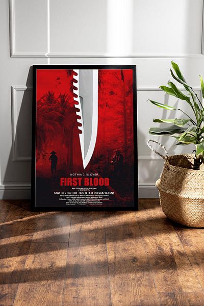 Saturn Tablou cu ramă Rambo - Tablou poster Rambo Fim