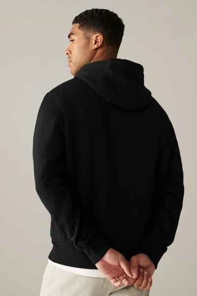 Superlife Ανδρικό φούτερ με κουκούλα, άνετο και χοντρό, με εσωτερικό φλις, 3 κλωστές, spr25sw55