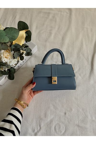 ELFCO Geantă de mână și geantă de umăr pentru femei Tiny Model Blue