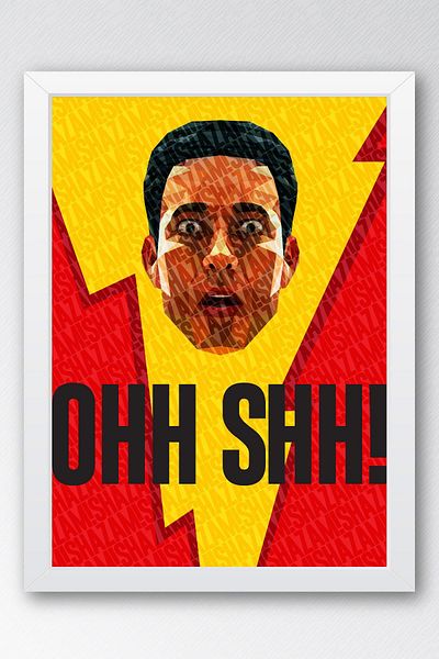 Saturn Pictură înrămată Shazam - Pictură poster Shazam Fim