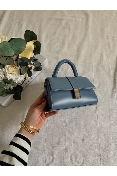 ELFCO Geantă de mână și geantă de umăr pentru femei Tiny Model Blue