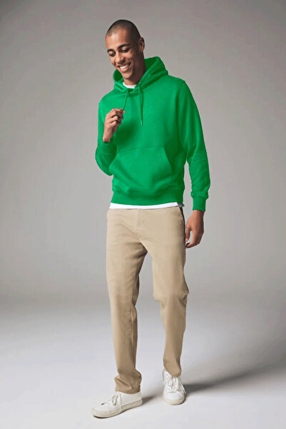 Superlife Ανδρικό φούτερ με κουκούλα, άνετο και χοντρό, με εσωτερικό φλις, 3 κλωστές, spr25sw55