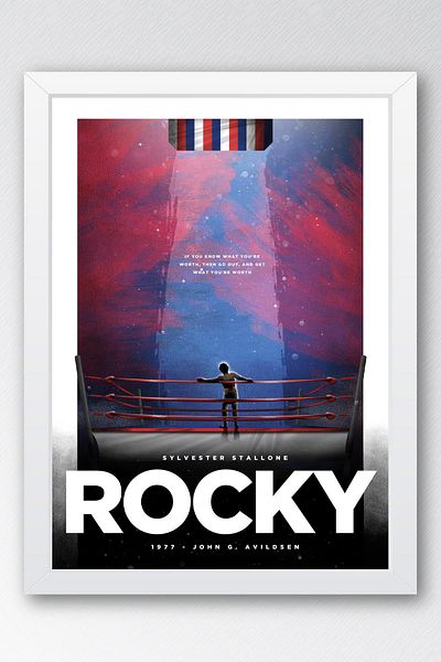 Saturn Pictură înrămată Rocky - Pictură poster Rocky Fim