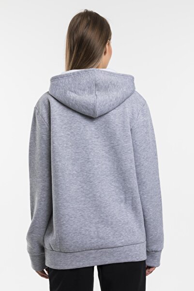 Superlife Γυναικείο φούτερ με κουκούλα κανονική εφαρμογή με στάμπα, λεπτό φούτερ Spr21k61